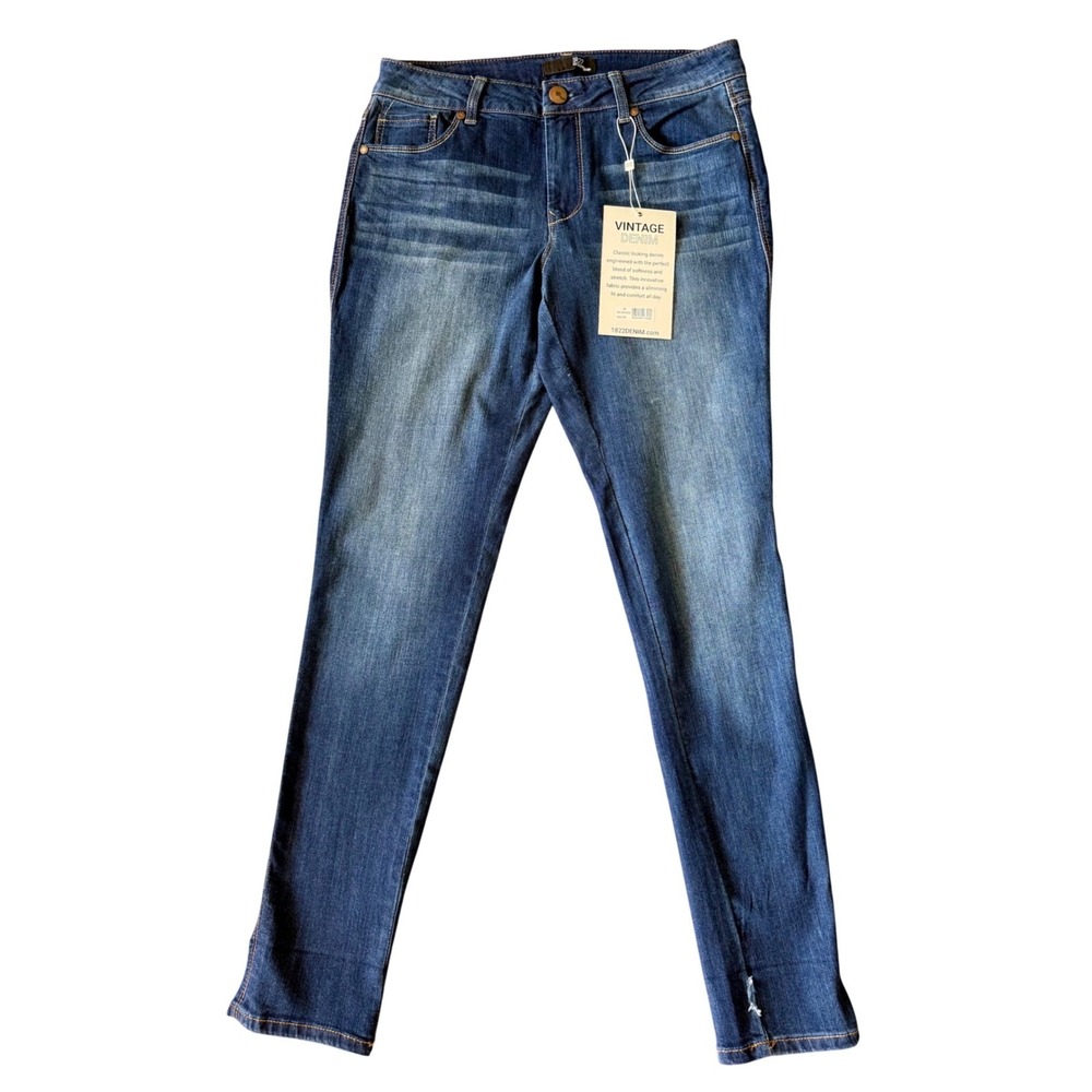 1822 Denim Womens Ankle Skinny Jeans Blue Vintage Size 30 NWT brand new w/ tags